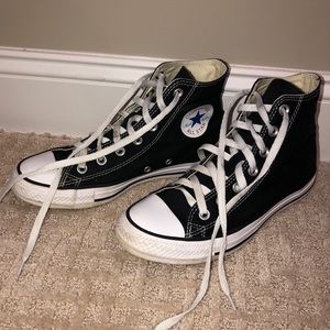 Black high top Converse